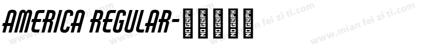 America Regular字体转换